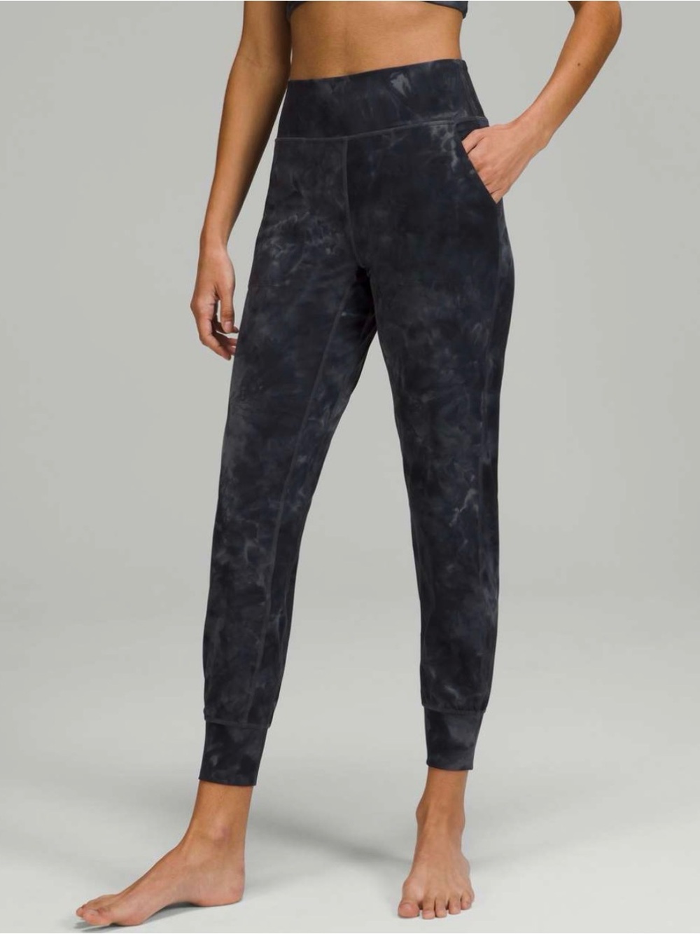 Lululemon Align High-Rise Jogger Diamond Dye Graphite Gray Nulu Fabric Size 10
